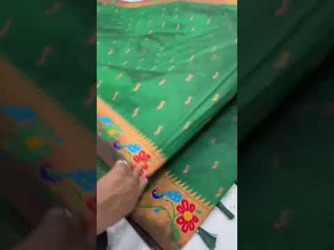 Soft Silk Peacock Design Paithani Saree