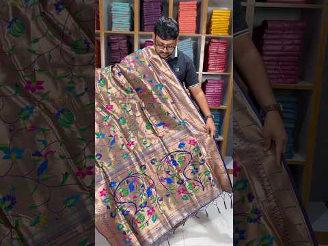 All Over Jaal Weaving Brocket Paithani Soft Silk Saree