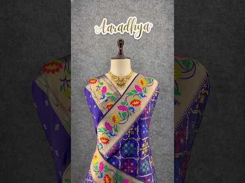 Pure Soft Silk Bandhani Patola Fusion Paithani Saree