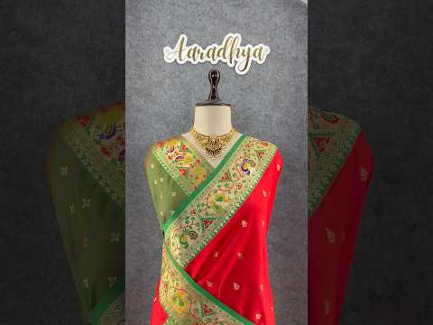 Rajwadi Mor Paithani Zari Butti Saree