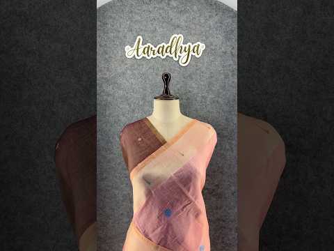 Pure Muga Cotton Parrot Paithani Saree