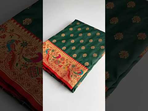 Paithani Silk Traditional Zari Weaving Rich Pallu Saree