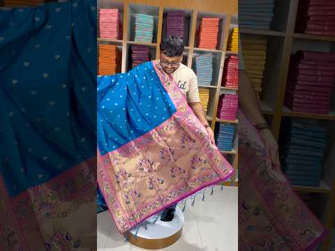 Rajwadi Mor Paithani Zari Butti Saree