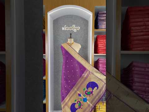 Soft Paithani Silk Peacock Zari Pallu Dupatta | Festive & Wedding Wear