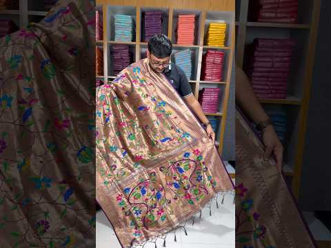 All Over Jaal Weaving Brocket Paithani Soft Silk Saree