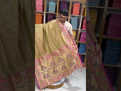 Rajwadi Mor Paithani Zari Butti Saree