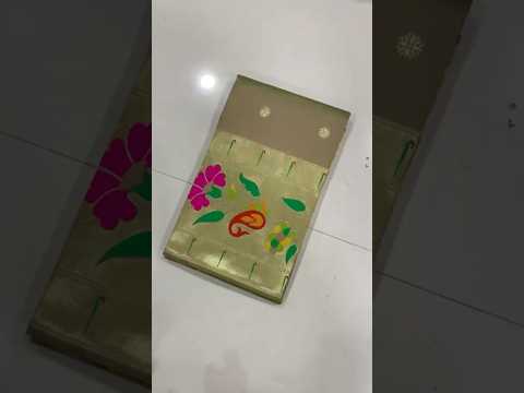 Soft Silk Mango Flower Design Paithani Saree