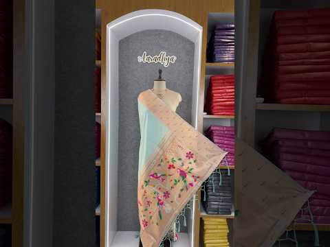 Pure Zari Triple Muniya Border Parrot Paithani Dupatta