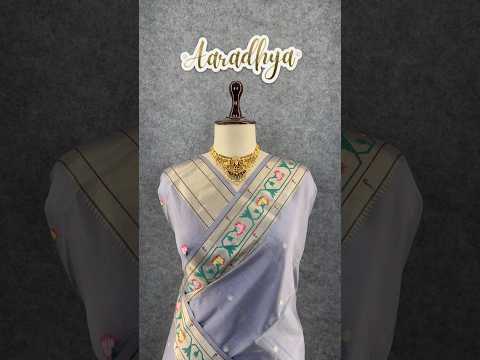 Soft Tussar Silk Pastel Paithani Saree