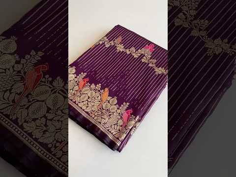 Banarasi Mushro Satin Silk Zari Banarasi Weaving Saree