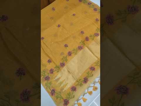 Premium Soft Muga Silk Jamdani Saree