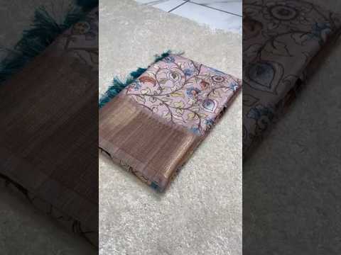 Assam Silk Kalamkari Digital Printed Saree