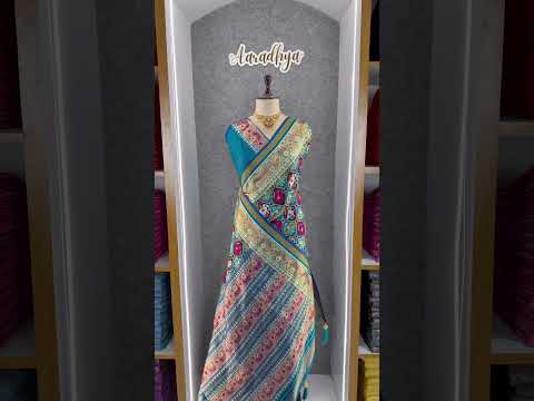Premium Patola Weaving Elephant Design Saree