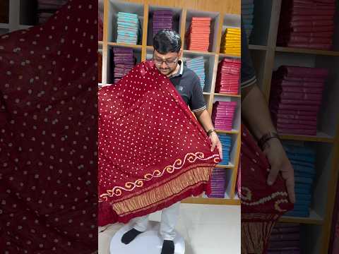 Pure Bandhani Gaji SIlk Dupatta