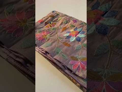 Floral Designer Embroidered Saree