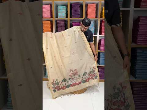 Soft Muga Cotton Pichwai Pallu Saree