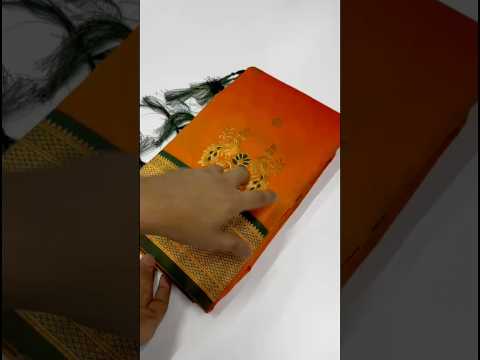 Soft Silk Paithani Traditional Pallu & Peacock Border Saree