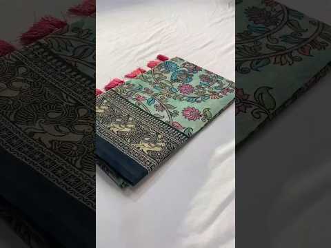 Soft Cotton Chanderi Kalamkari Digital Printed Saree