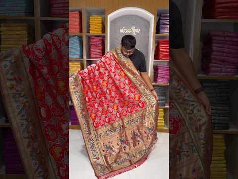 Designer Paithani Patola Sparrow Saree in Banarasi Soft Silk