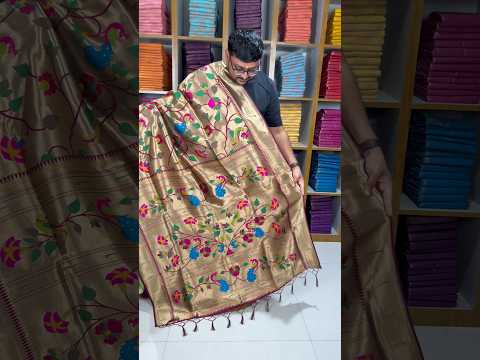 Pure Silk Kanchipuram Full Weaving Wedding Special Paithani Saree
