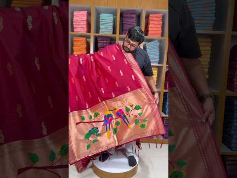 Pure Paithani Multicolor Parrot Weaving Motif Pallu Dupatta