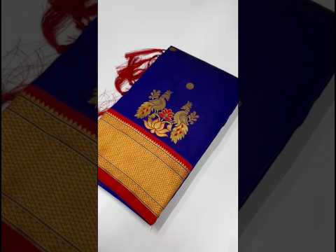 Soft Silk Paithani Traditional Pallu & Peacock Border Saree