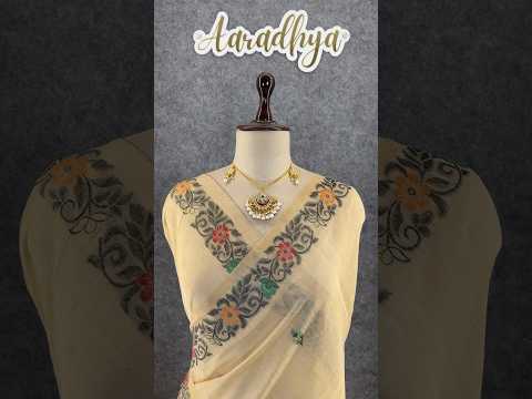 Soft Jamdani Muga Cotton Saree