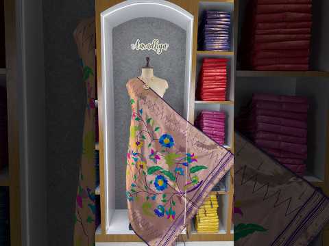 Dupatta - Pure Zari Floral Multicolor Weaving Paithani Dupatta
