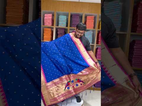 Pure Paithani Zari Border Parrot Motif Pallu Dupatta