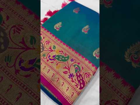 Soft Meenkari Zari Weaving Paithani Silk Saree