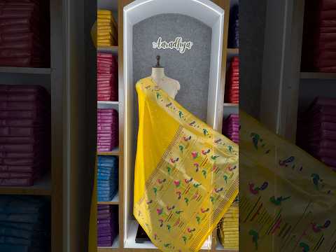 Dupatta - Pure Zari Peacock Motif Paithani Dupatta