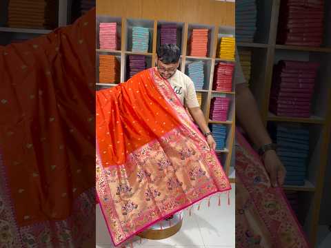 Rajwadi Mor Paithani Zari Butti Saree