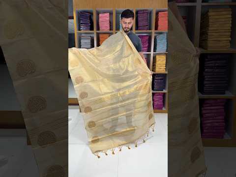 Royal Tissue Silk Zari Weaving & Mango Border Saree