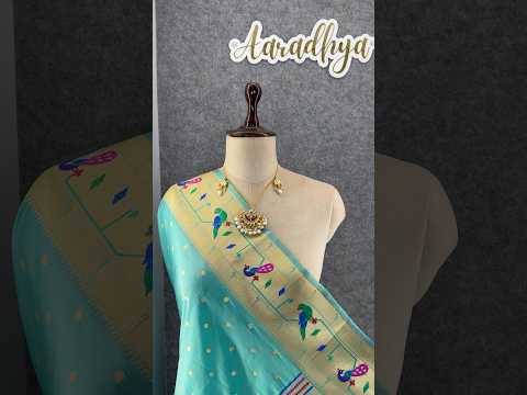 Dupatta - Pure Zari Peacock Motif Paithani Dupatta