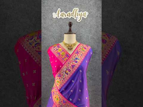 Rajwadi Mor Paithani Zari Butti Saree