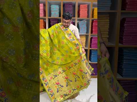 Pure Soft Silk Bandhani Patola Fusion Paithani Saree