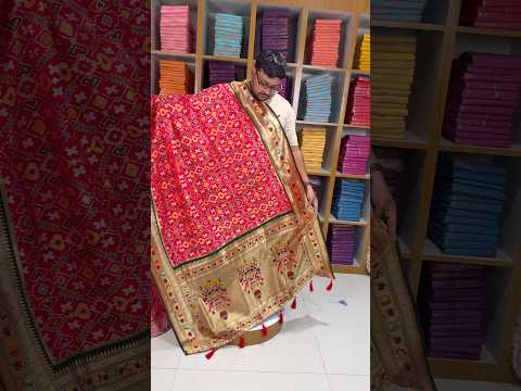 Traditional Kanchivaram Patola Paithani Silk Saree