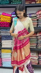 Pure Gaji Silk Rasmandal Bandhani Saree