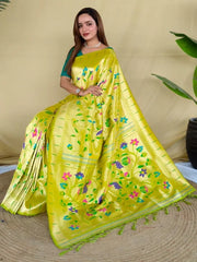 Pure Silk Kanchipuram Full Weaving Wedding Special Paithani Saree